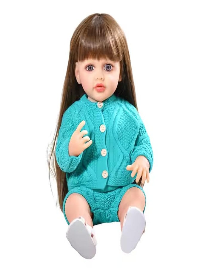 GORMERY Lifelike Reborn Baby Dolls,22 inch Realistic-Newborn Baby Dolls, Real Life Reborn Baby,with Cloth, Nipple Bottle, Dipper for Special Occasions Birthday (Multi Colour) - Image 2
